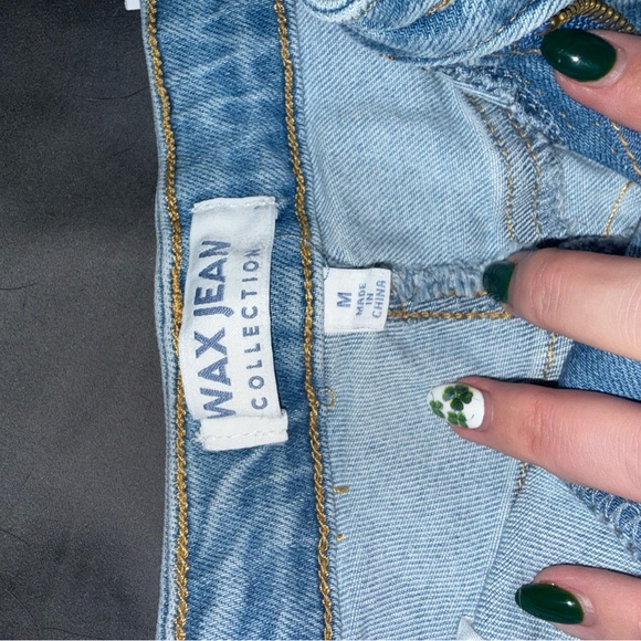 Wax Jean Light Blue Denim Shorts - Picture 2 of 2